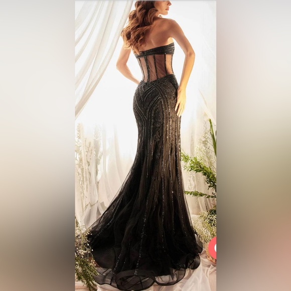 ANDREA LEO COUTURE PROM GOWN - Picture 2 of 4